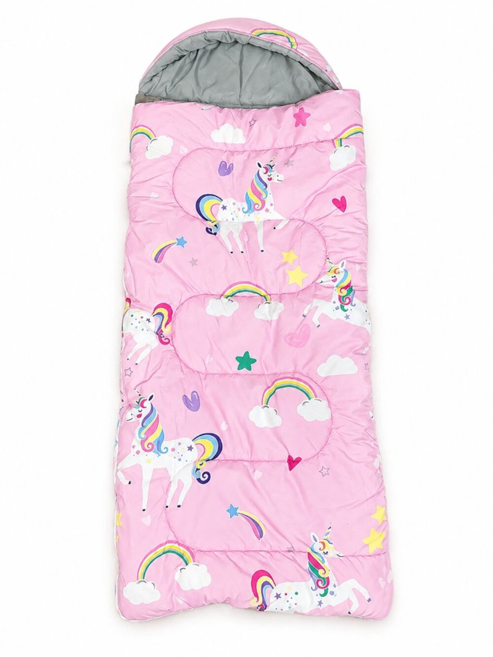 Pink Unicorn Rainbow Kids Sleeping Bag Hooded Blanket 🦄🌈💗